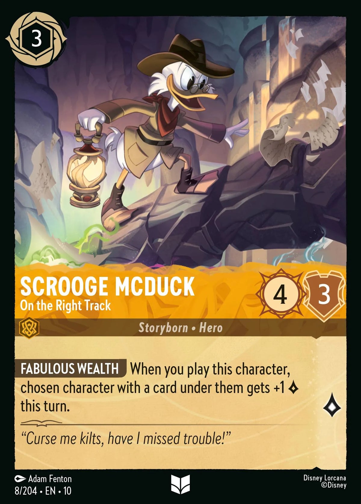008/204 Scrooge McDuck - On the Right Track | Disney Lorcana Whispers in the Well