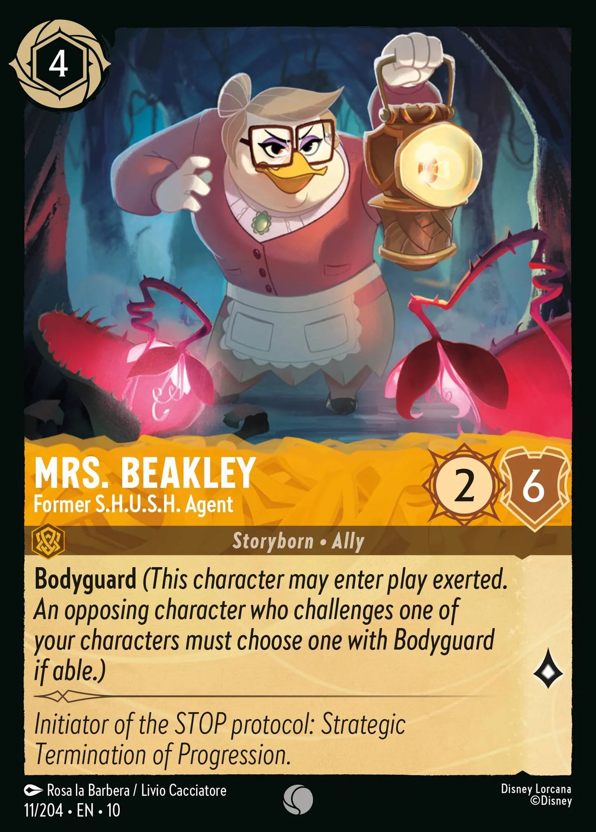 011/204 Mrs. Beakley - Former S.H.U.S.H. Agent | Disney Lorcana Whispers in the Well