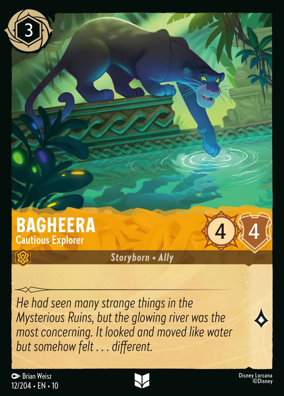 012/204 Bagheera - Cautious Explorer | Disney Lorcana Whispers in the Well