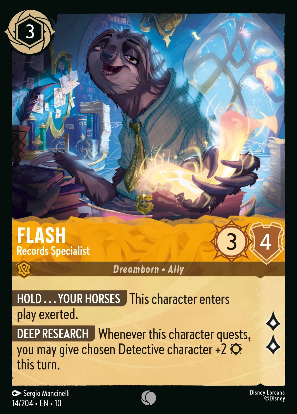 014/204 Flash - Records Specialist | Disney Lorcana Whispers in the Well