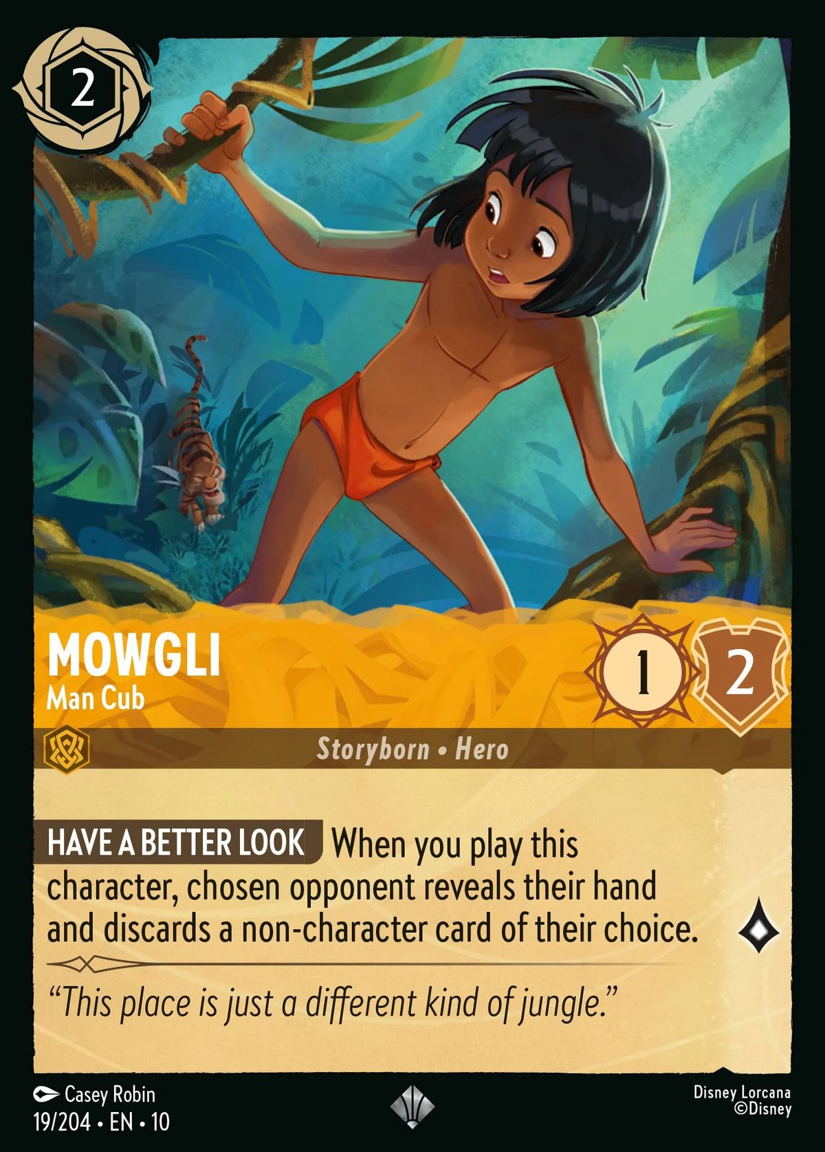 019/204 Mowgli - Man Cub | Disney Lorcana Whispers in the Well