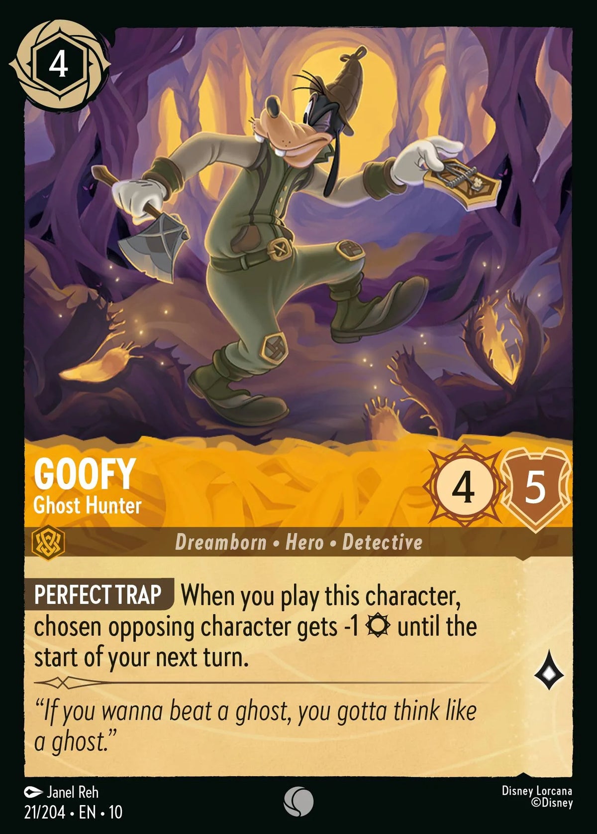 021/204 Goofy - Ghost Hunter | Disney Lorcana Whispers in the Well