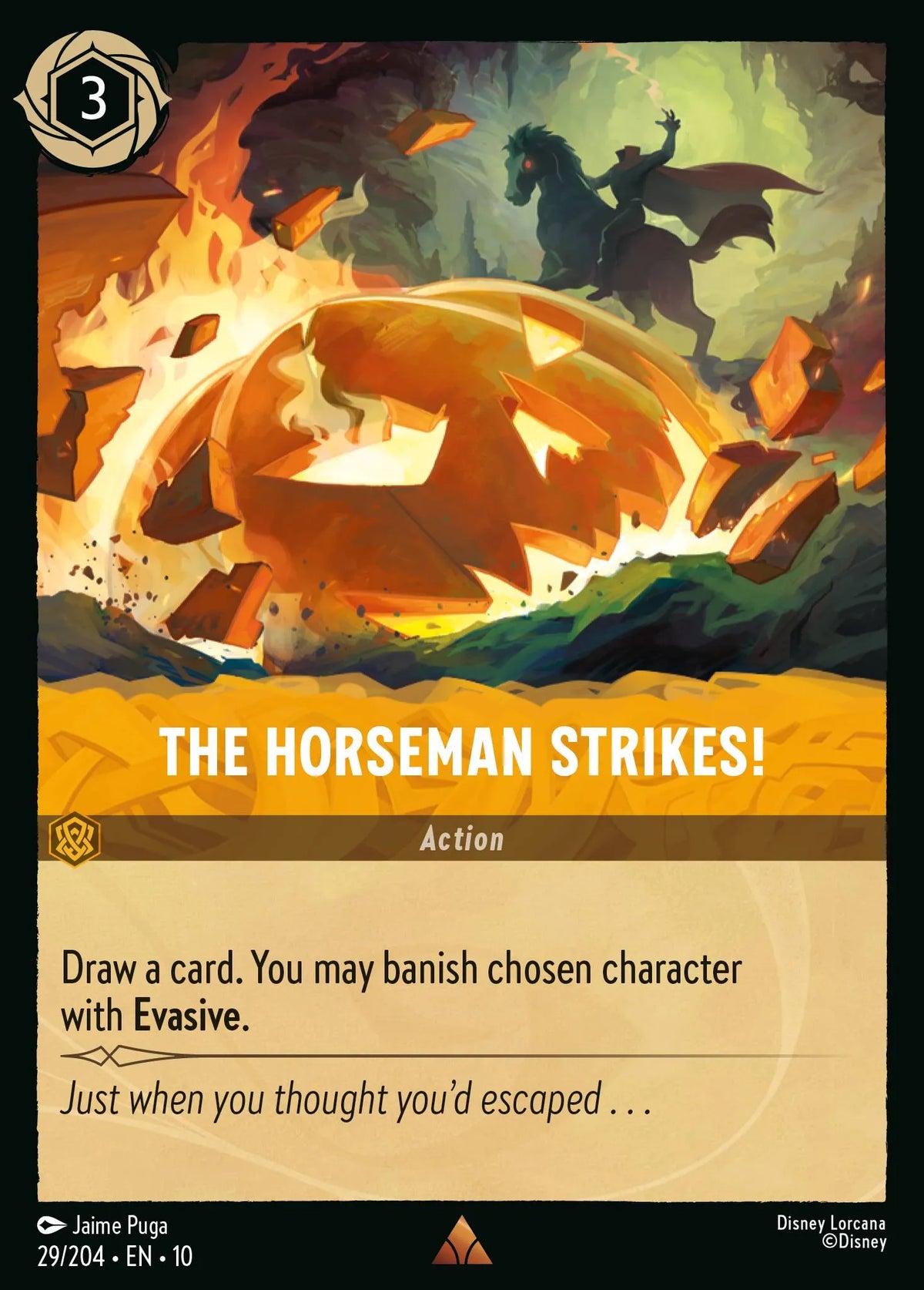 029/204 The Horseman Strikes! | Disney Lorcana Whispers in the Well