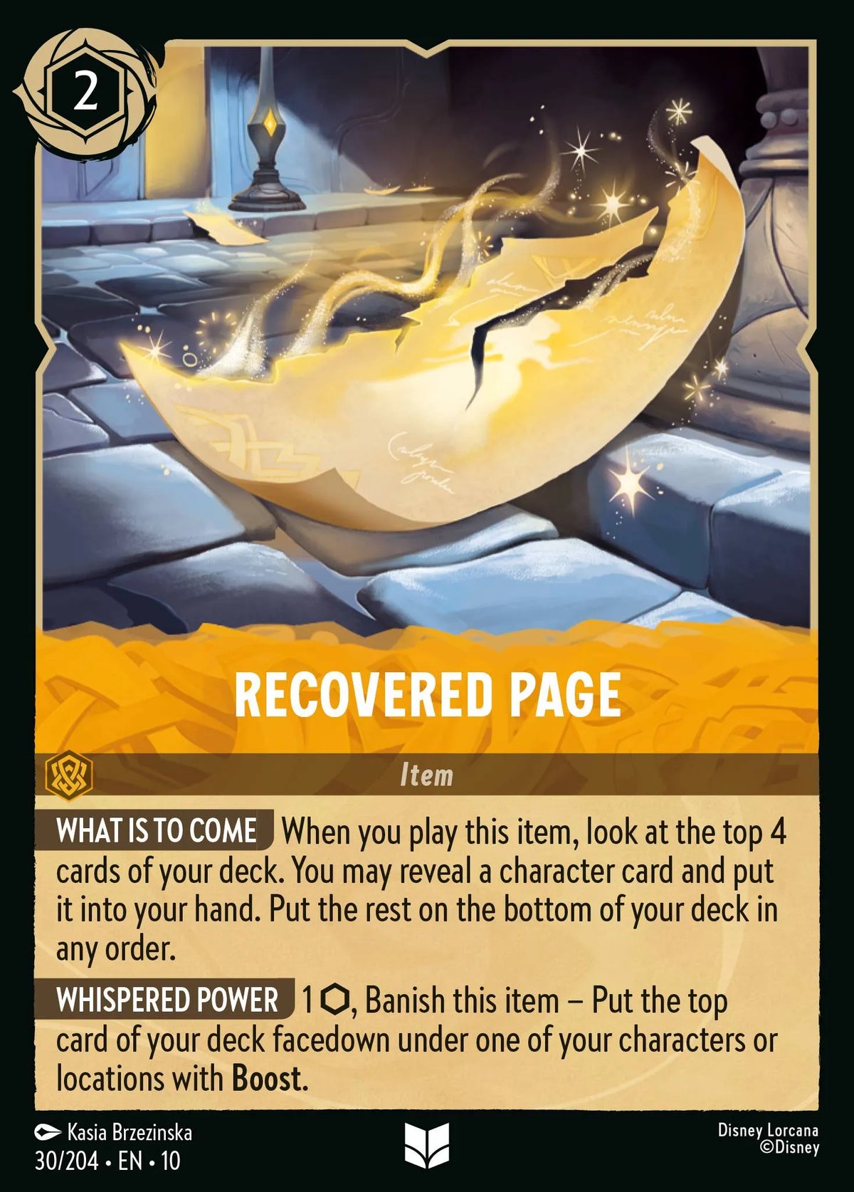 030/204 Recovered Page | Disney Lorcana Whispers in the Well