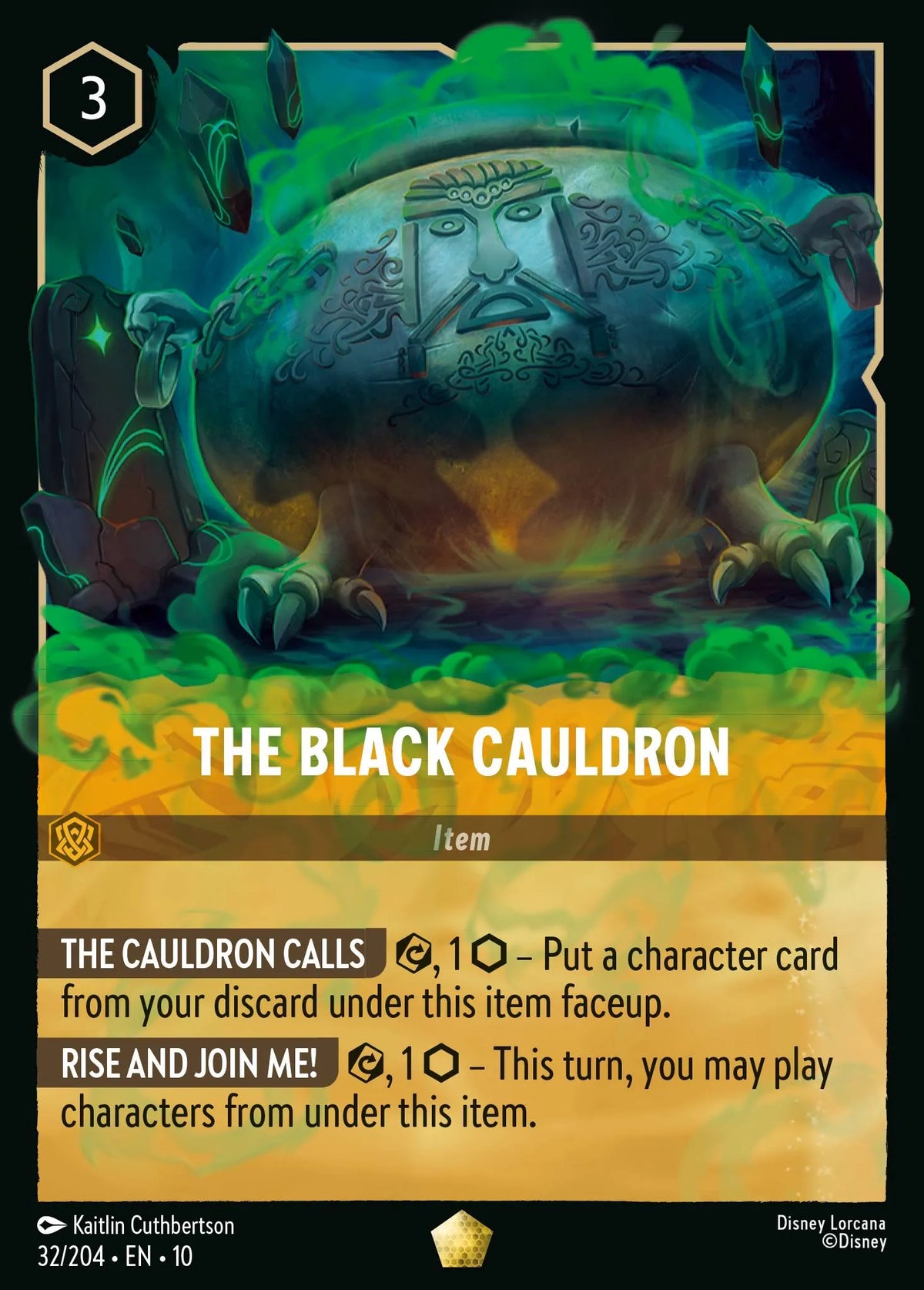 032/204 The Black Cauldron | Disney Lorcana Whispers in the Well