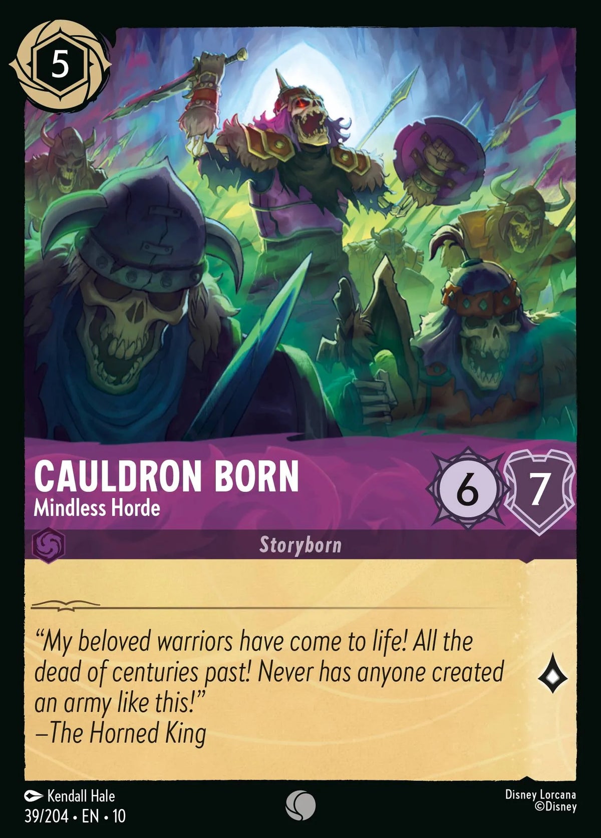 039/204 Cauldron Born - Mindless Horde | Disney Lorcana Whispers in the Well