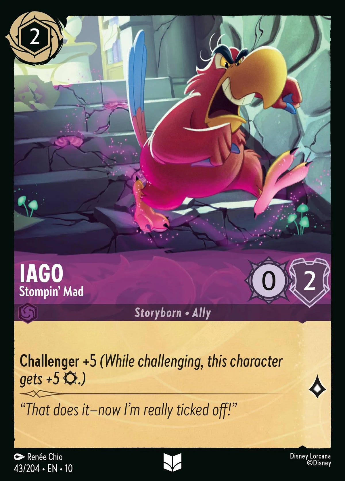 043/204 Iago - Stompin' Mad | Disney Lorcana Whispers in the Well