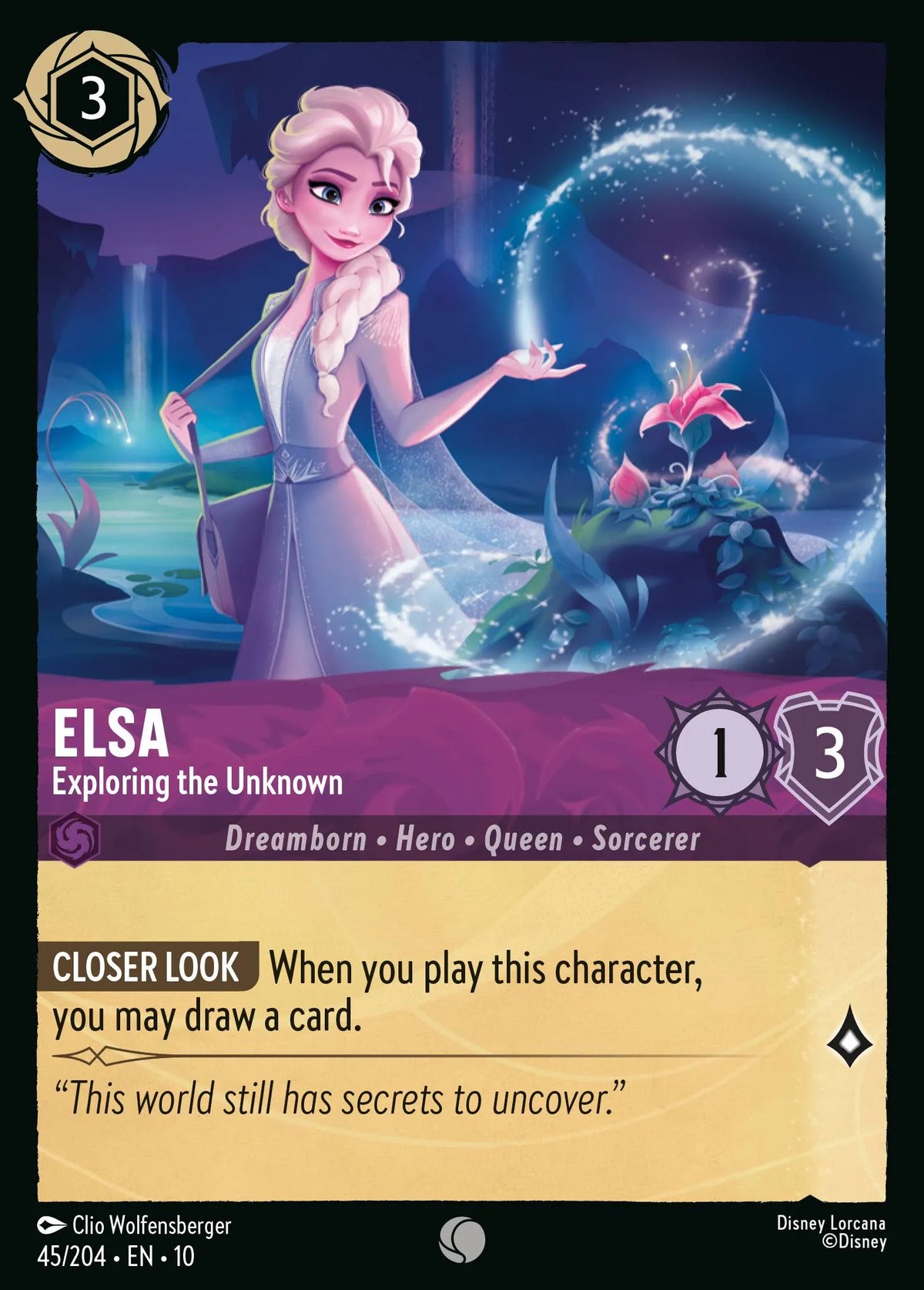045/204 Elsa - Exploring the Unknown | Disney Lorcana Whispers in the Well