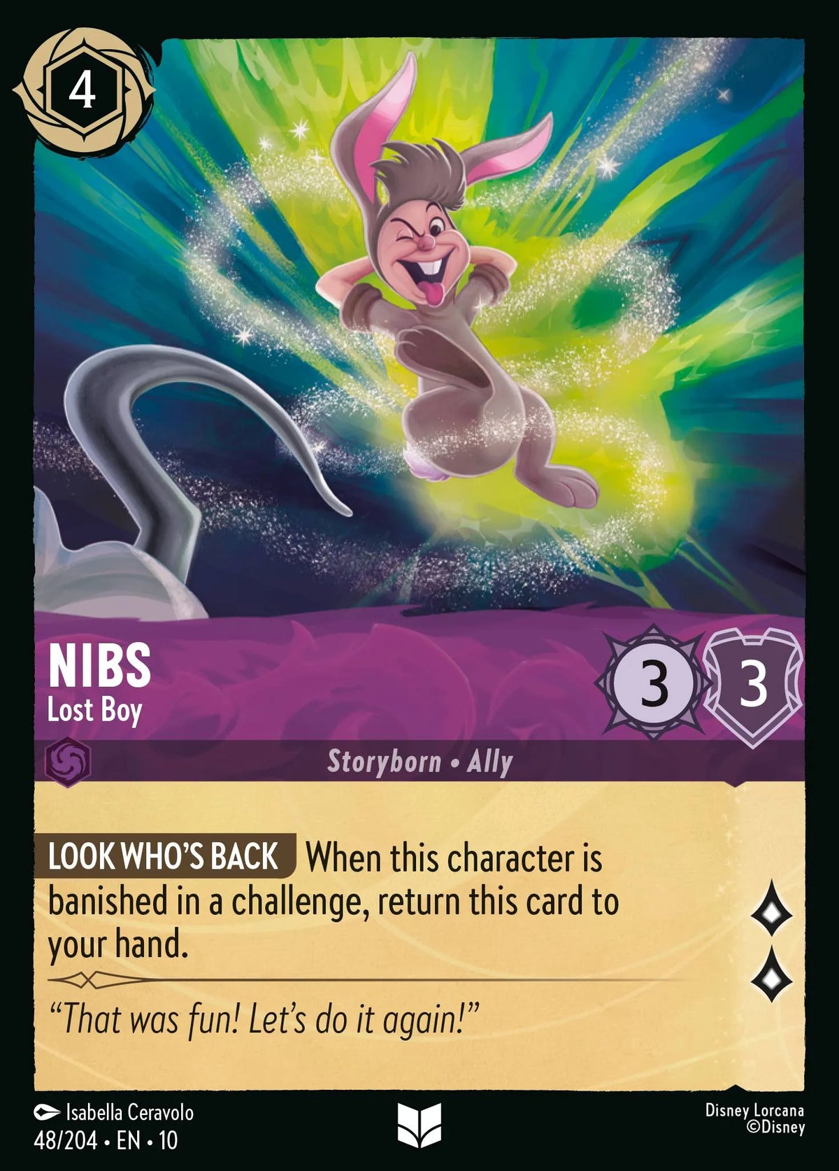 048/204 Nibs - Lost Boy | Disney Lorcana Whispers in the Well
