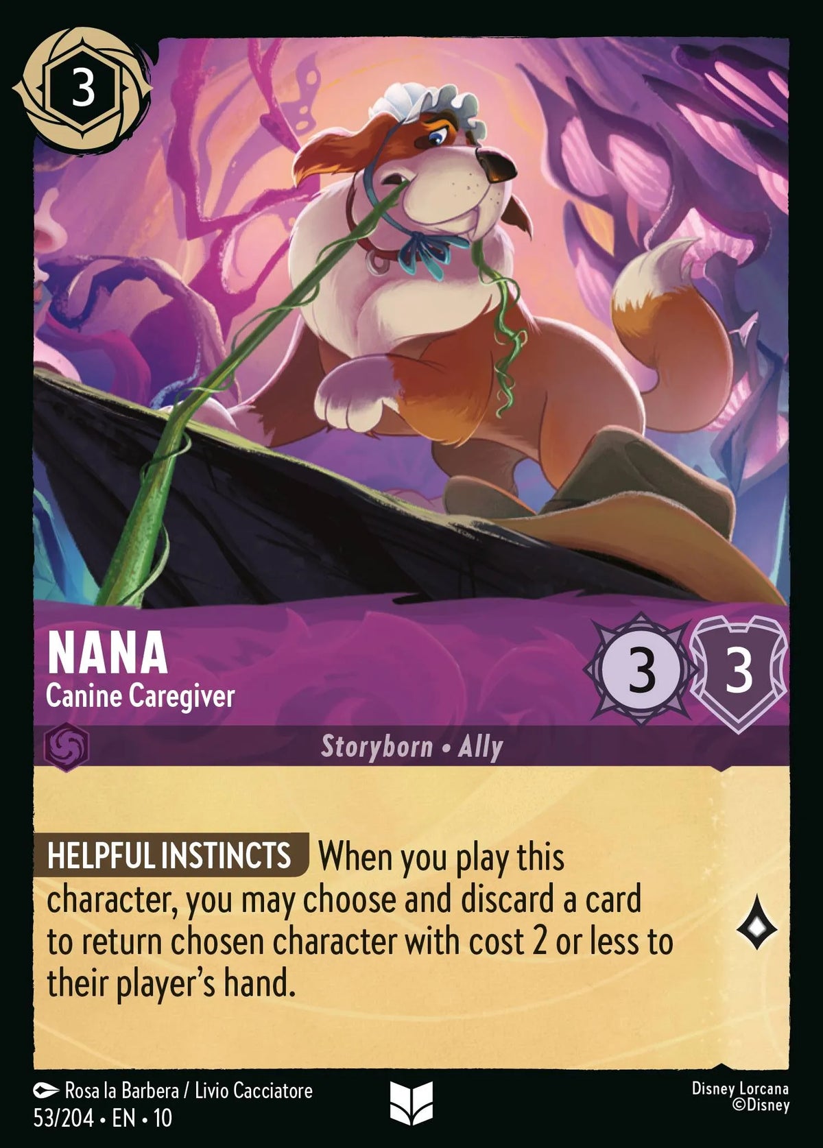 053/204 Nana - Canine Caregiver | Disney Lorcana Whispers in the Well