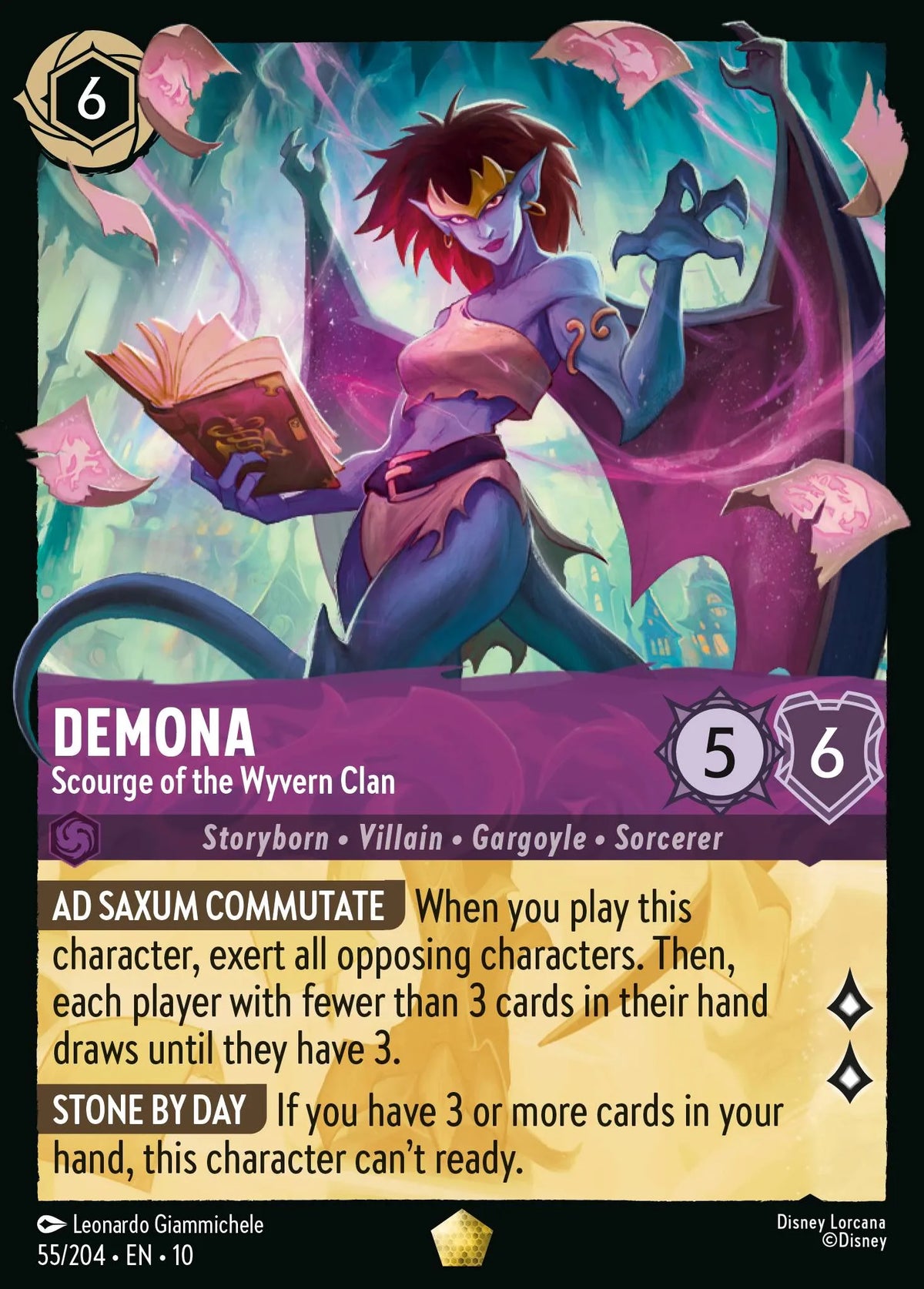055/204 Demona - Scourge of the Wyvern Clan | Disney Lorcana Whispers in the Well
