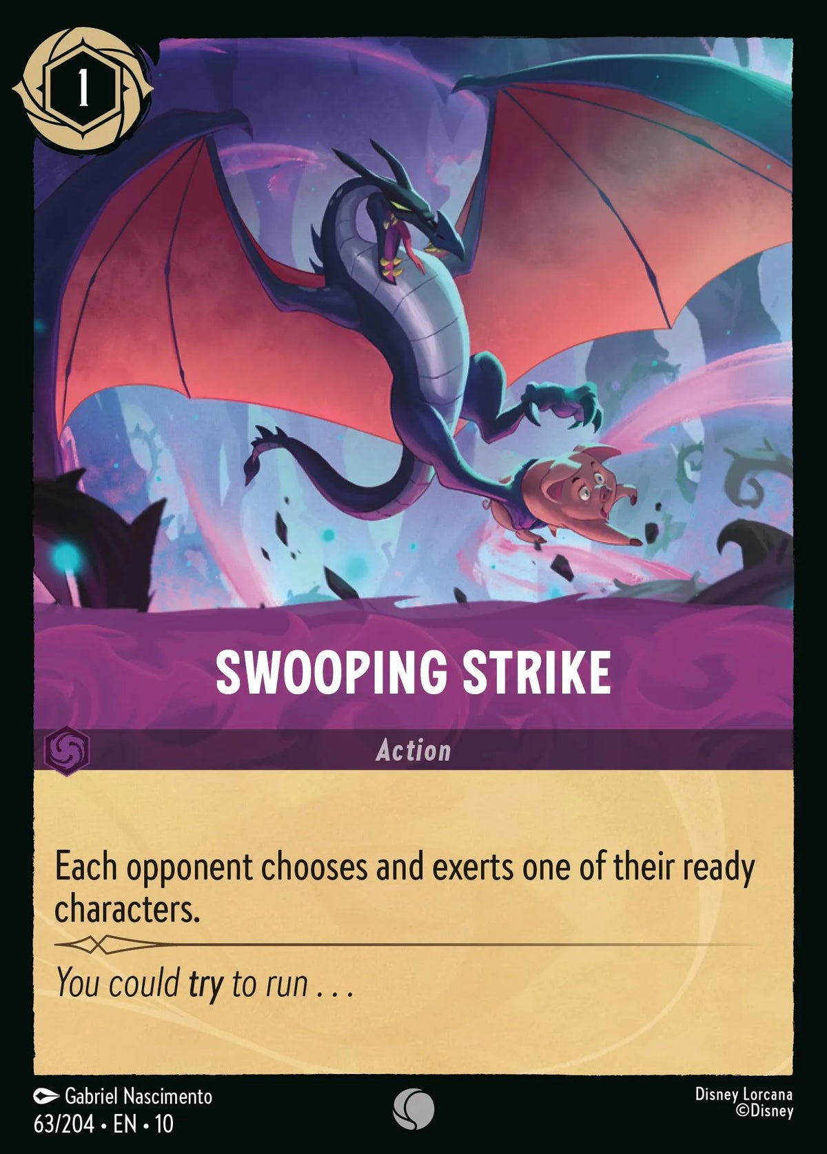 063/204 Swooping Strike | Disney Lorcana Whispers in the Well