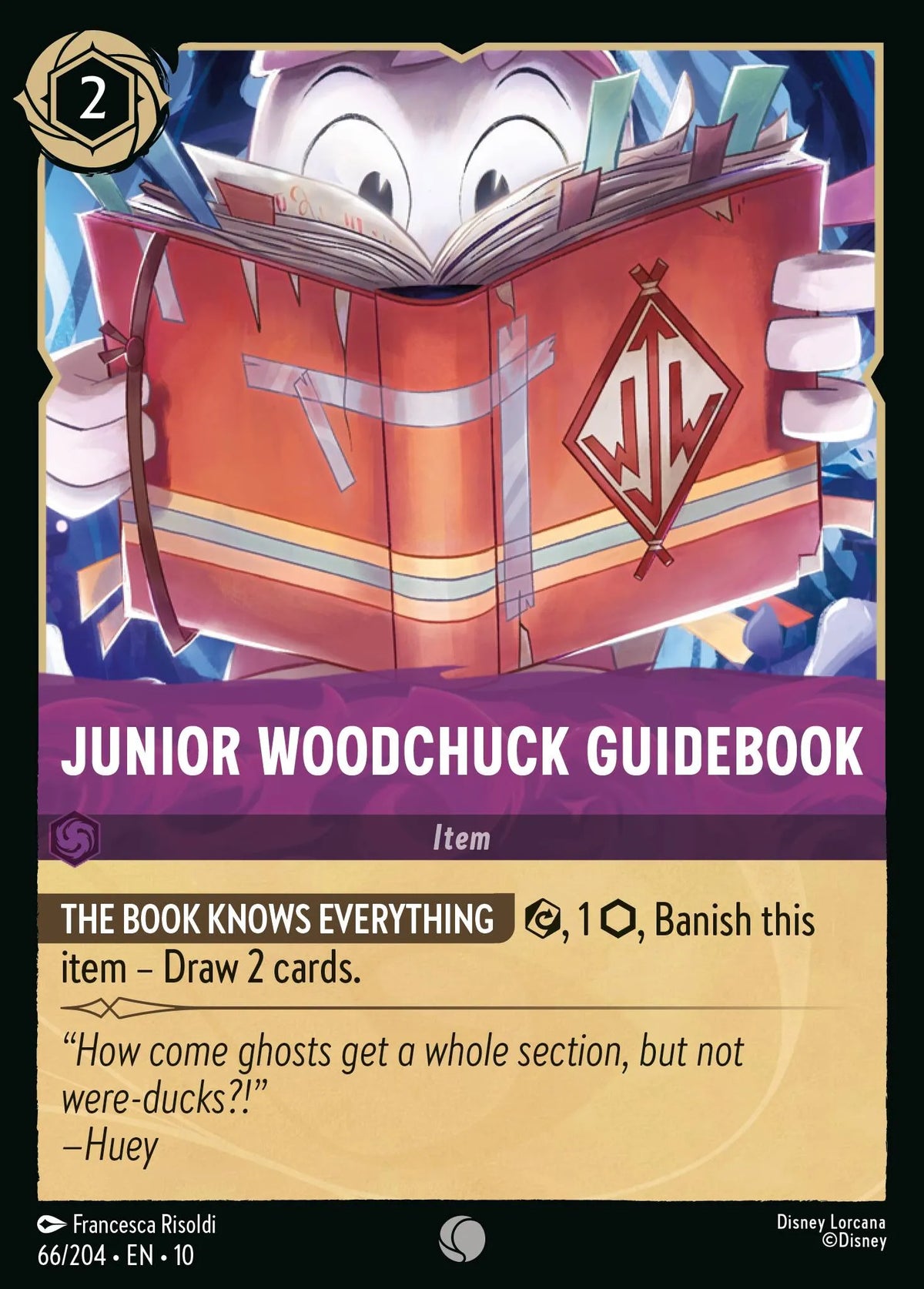 066/204 Junior Woodchuck Guidebook | Disney Lorcana Whispers in the Well
