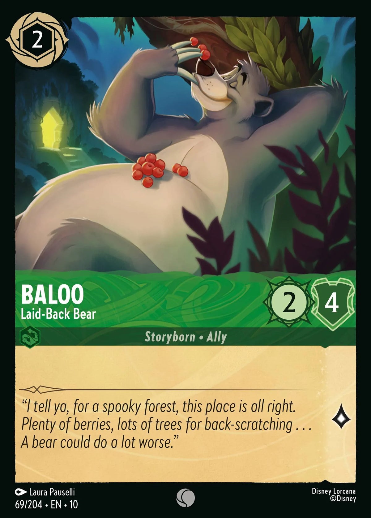 069/204 Baloo - Laid-Back Bear | Disney Lorcana Whispers in the Well