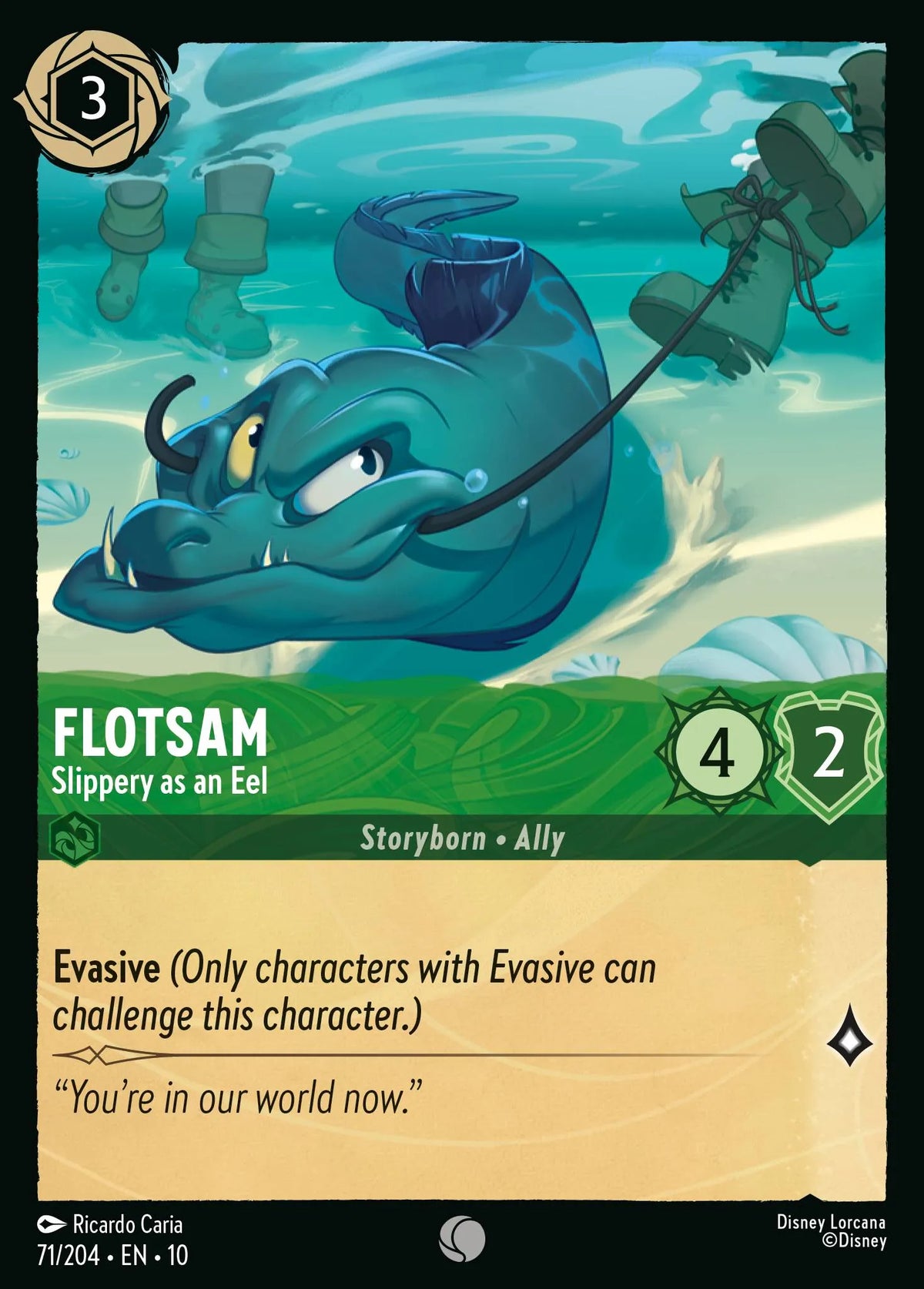 071/204 Flotsam - Slippery as an Eel | Disney Lorcana Whispers in the Well