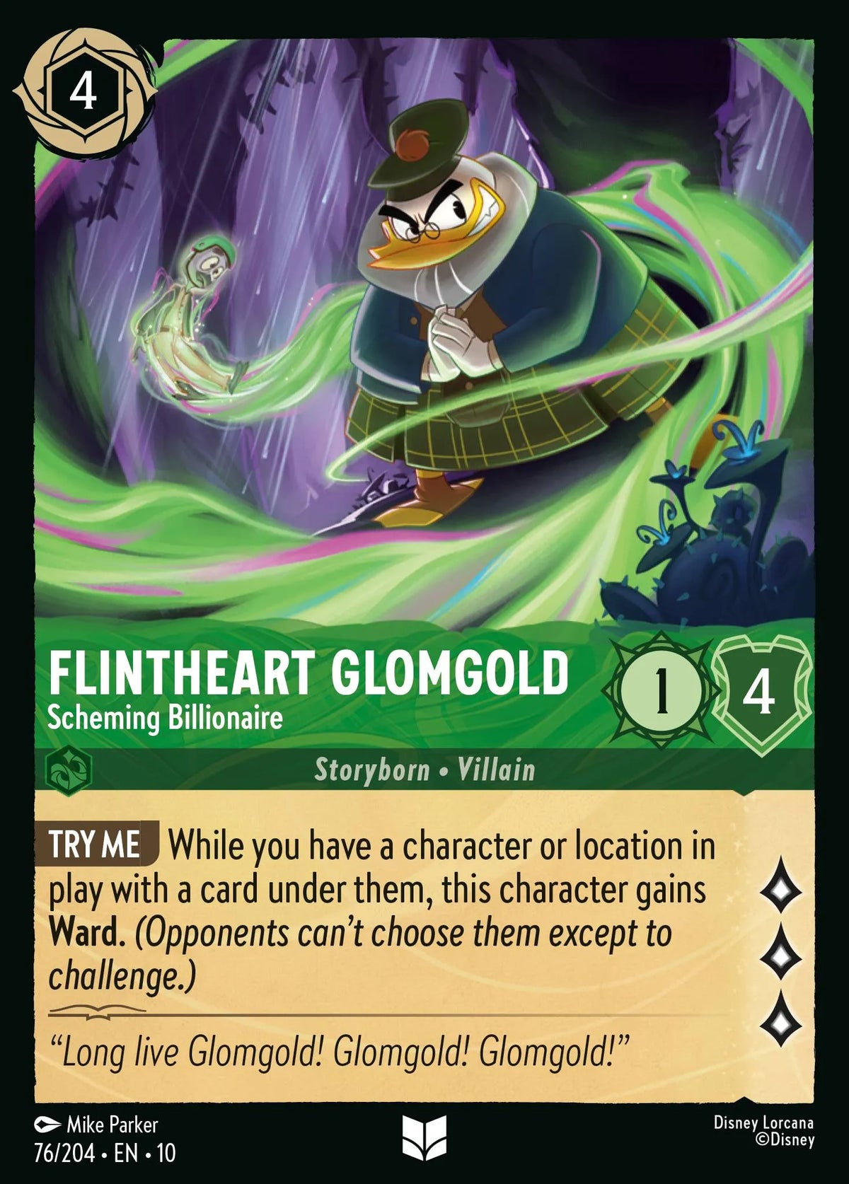 076/204 Flintheart Glomgold - Scheming Billionaire | Disney Lorcana Whispers in the Well