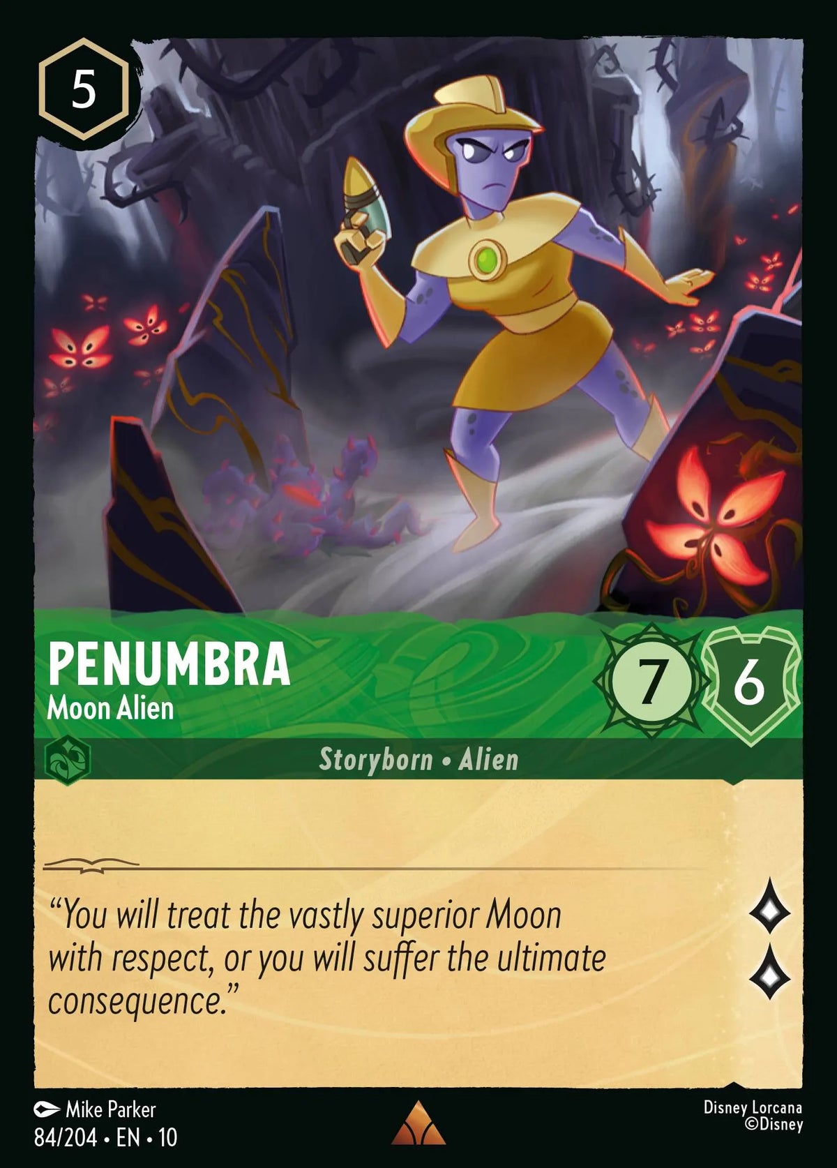 084/204 Penumbra - Moon Alien | Disney Lorcana Whispers in the Well