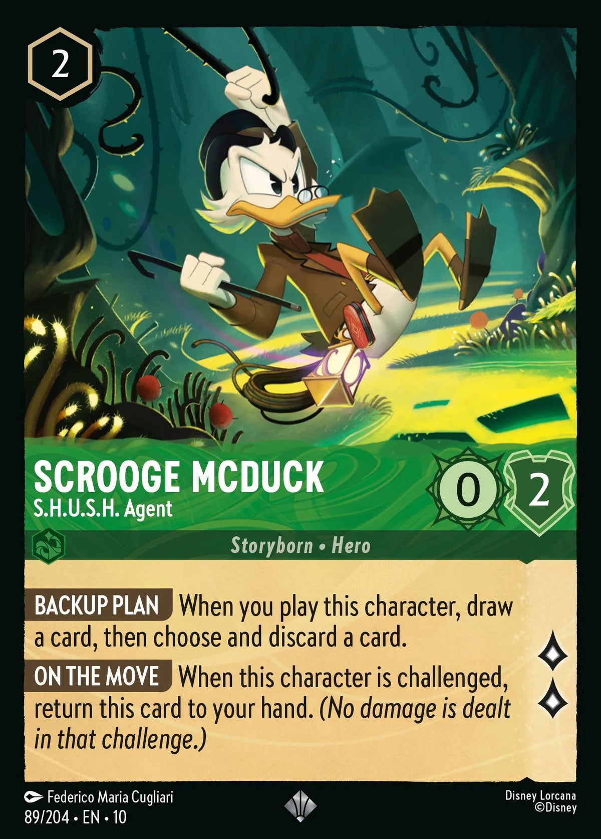089/204 Scrooge McDuck - S.H.U.S.H. Agent | Disney Lorcana Whispers in the Well
