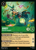091/204 Goofy - Emerald Champion | Disney Lorcana Whispers in the Well
