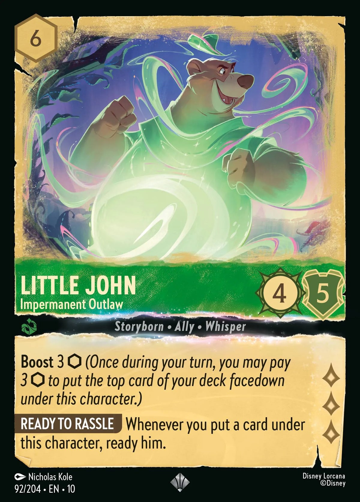 092/204 Little John - Impermanent Outlaw | Disney Lorcana Whispers in the Well