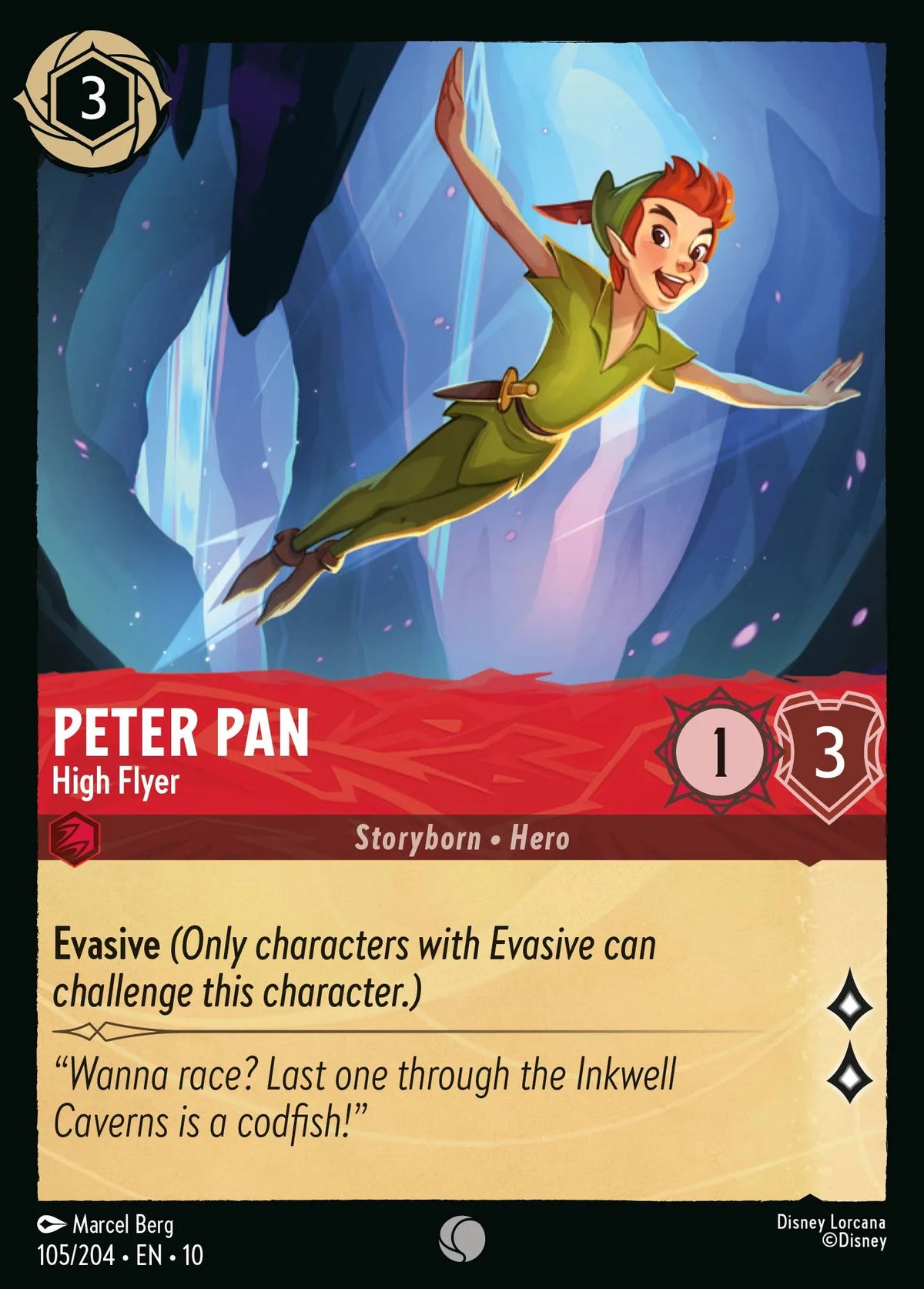 105/204 Peter Pan - High Flyer | Disney Lorcana Whispers in the Well