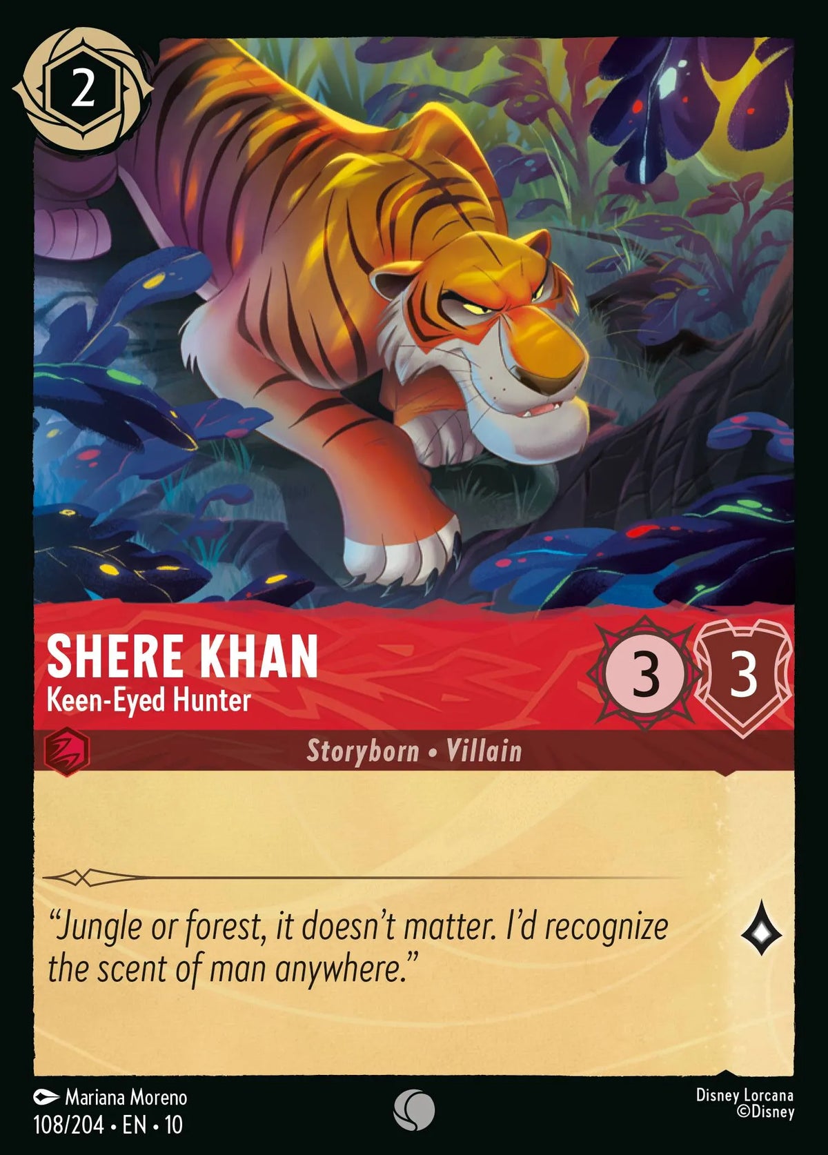 108/204 Shere Khan - Keen-Eyed Hunter | Disney Lorcana Whispers in the Well