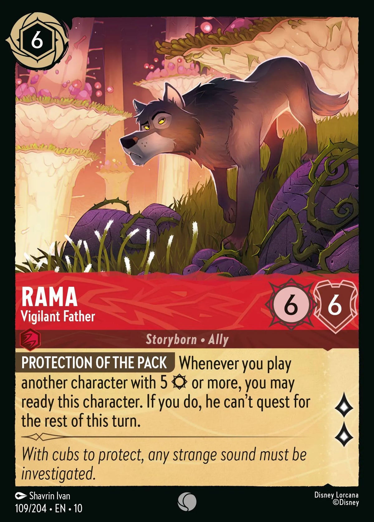 109/204 Rama - Vigilant Father | Disney Lorcana Whispers in the Well