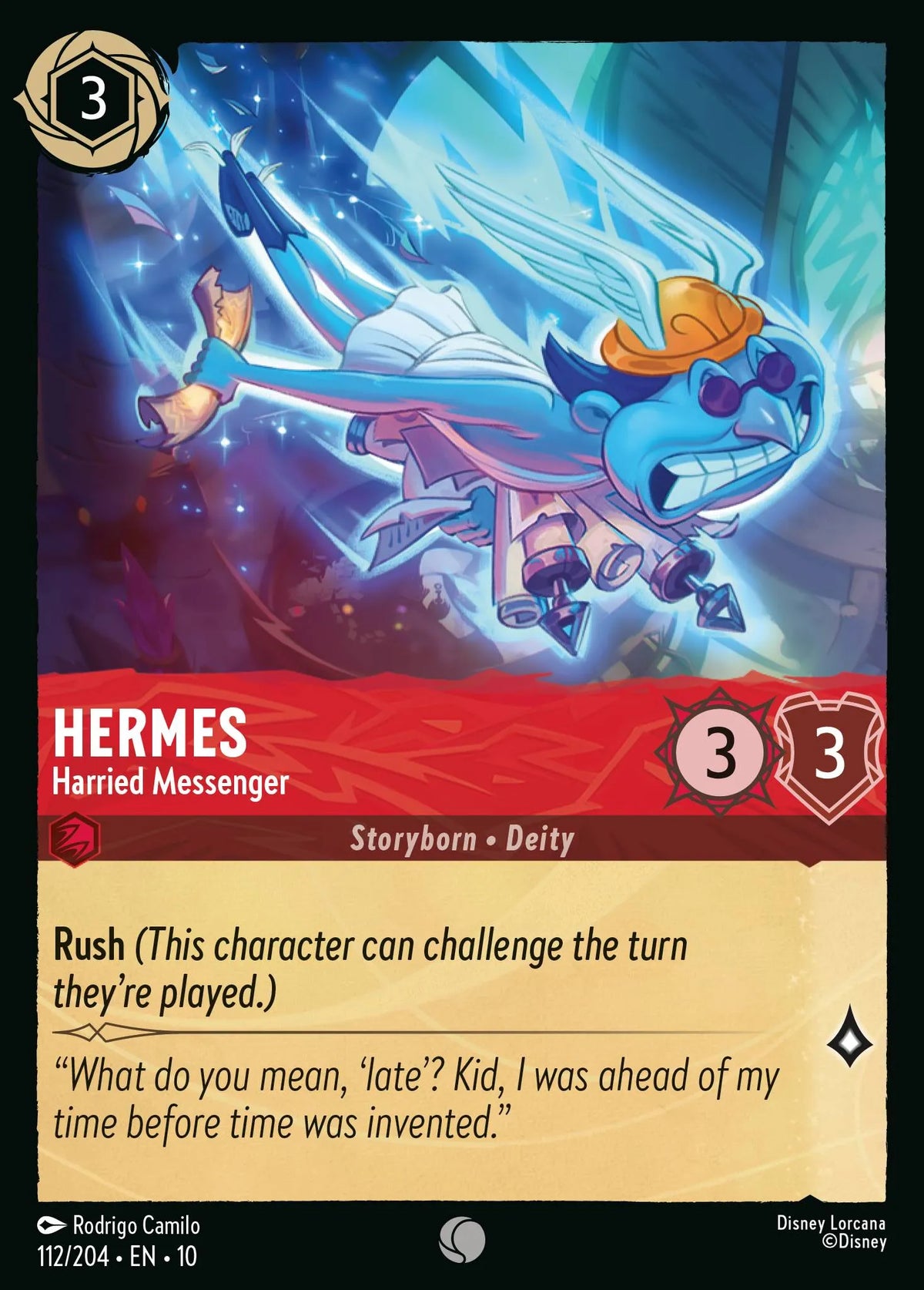 112/204 Hermes - Harried Messenger | Disney Lorcana Whispers in the Well