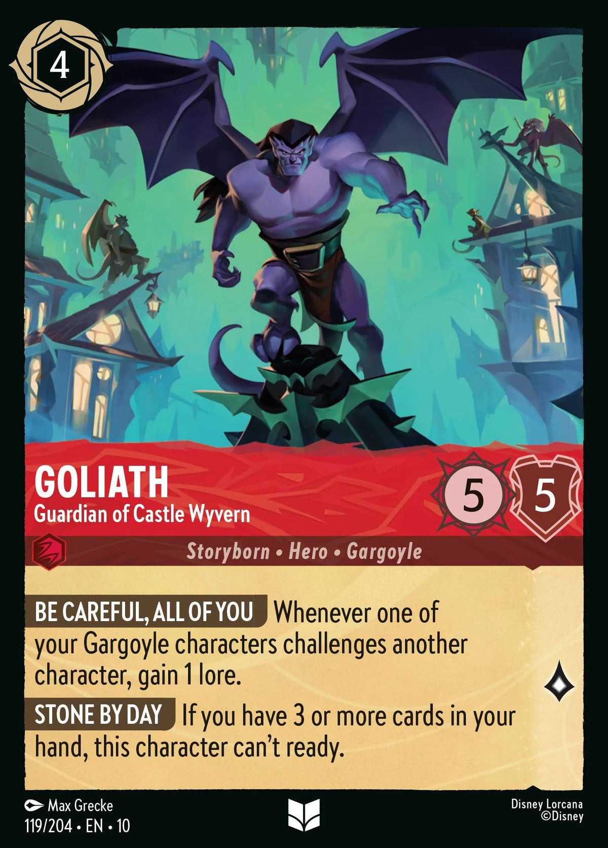 119/204 Goliath - Guardian of Castle Wyvern | Disney Lorcana Whispers in the Well