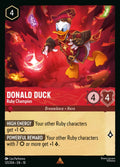 121/204 Donald Duck - Ruby Champion | Disney Lorcana Whispers in the Well