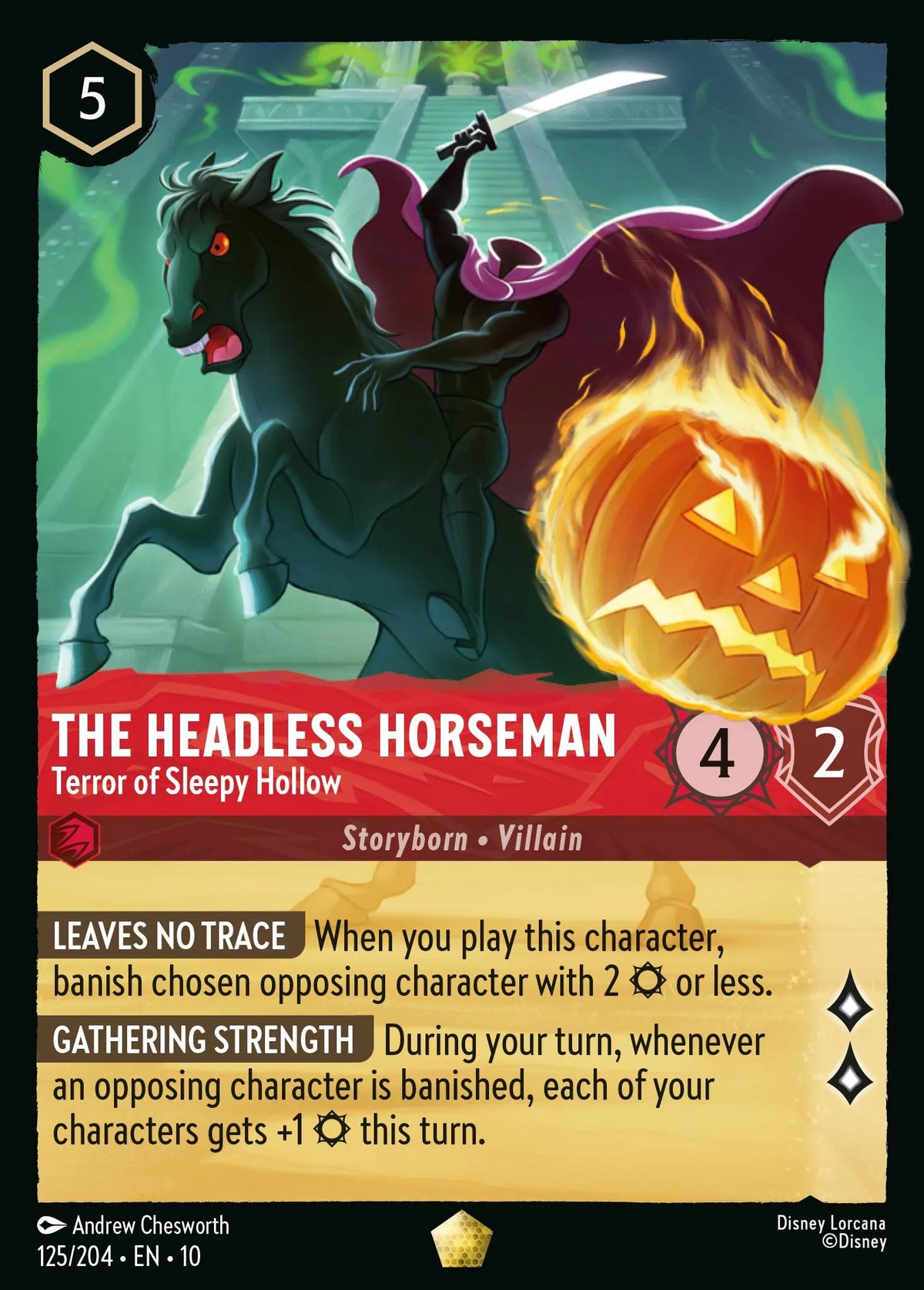 125/204 The Headless Horseman - Terror of Sleepy Hollow | Disney Lorcana Whispers in the Well