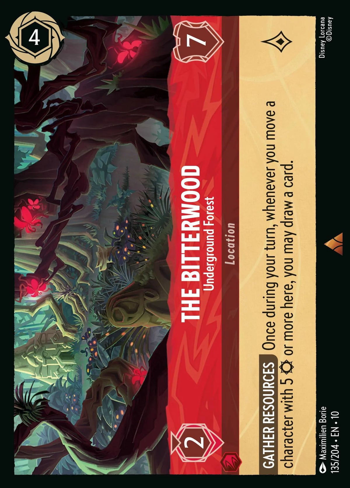 135/204 The Bitterwood - Underground Forest | Disney Lorcana Whispers in the Well