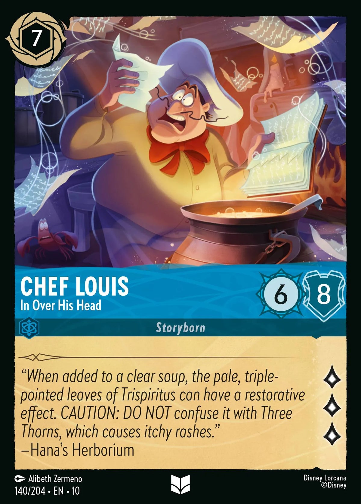 140/204 Chef Louis - In Over His Head | Disney Lorcana Whispers in the Well