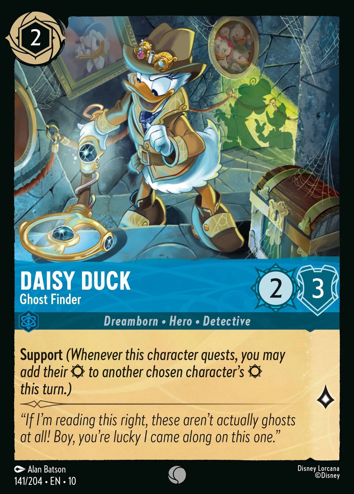 141/204 Daisy Duck - Ghost Finder | Disney Lorcana Whispers in the Well