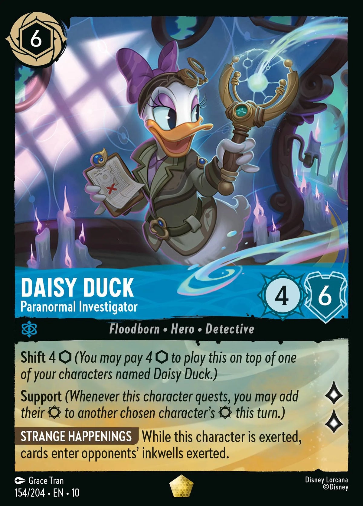 154/204 Daisy Duck - Paranormal Investigator | Disney Lorcana Whispers in the Well