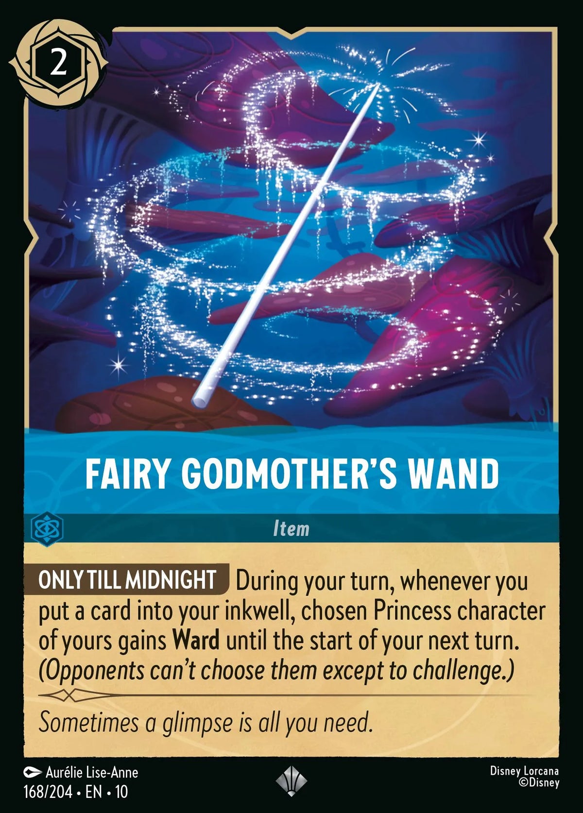 168/204 Fairy Godmother's Wand | Disney Lorcana Whispers in the Well