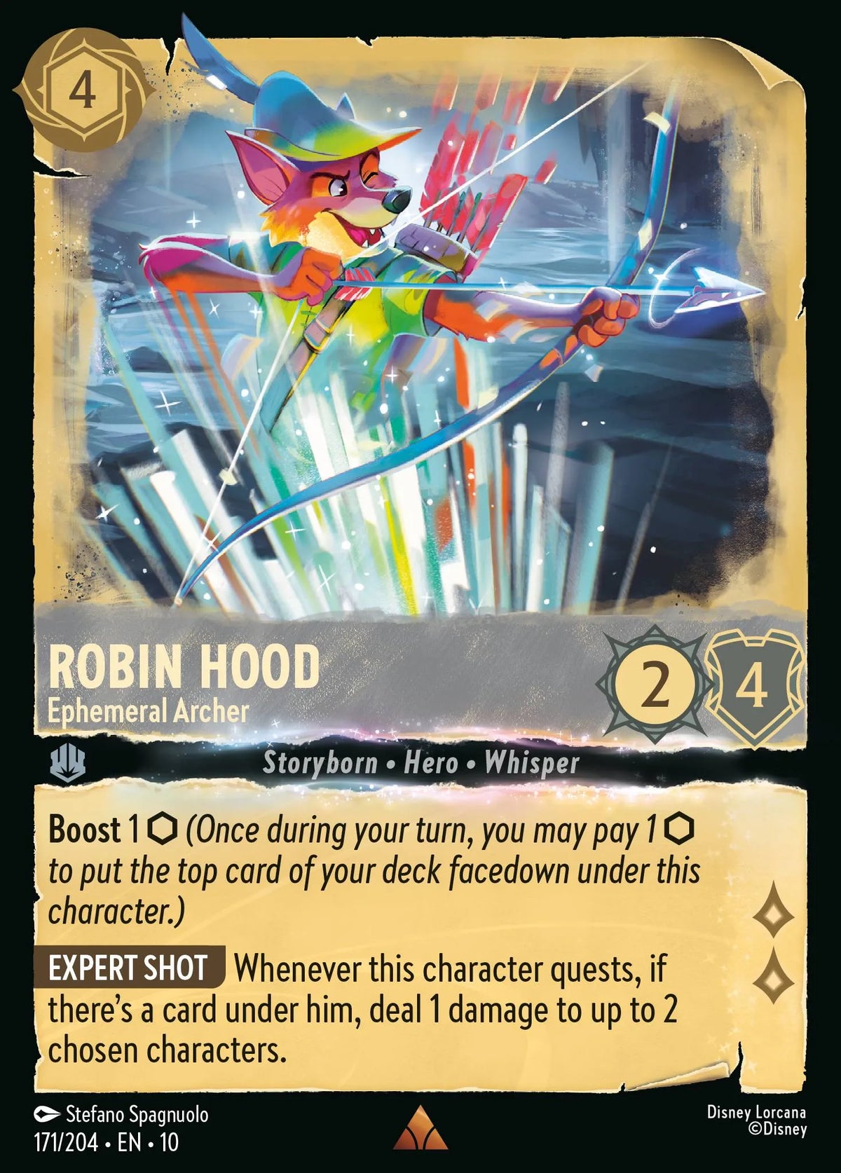 171/204 Robin Hood - Ephemeral Archer | Disney Lorcana Whispers in the Well
