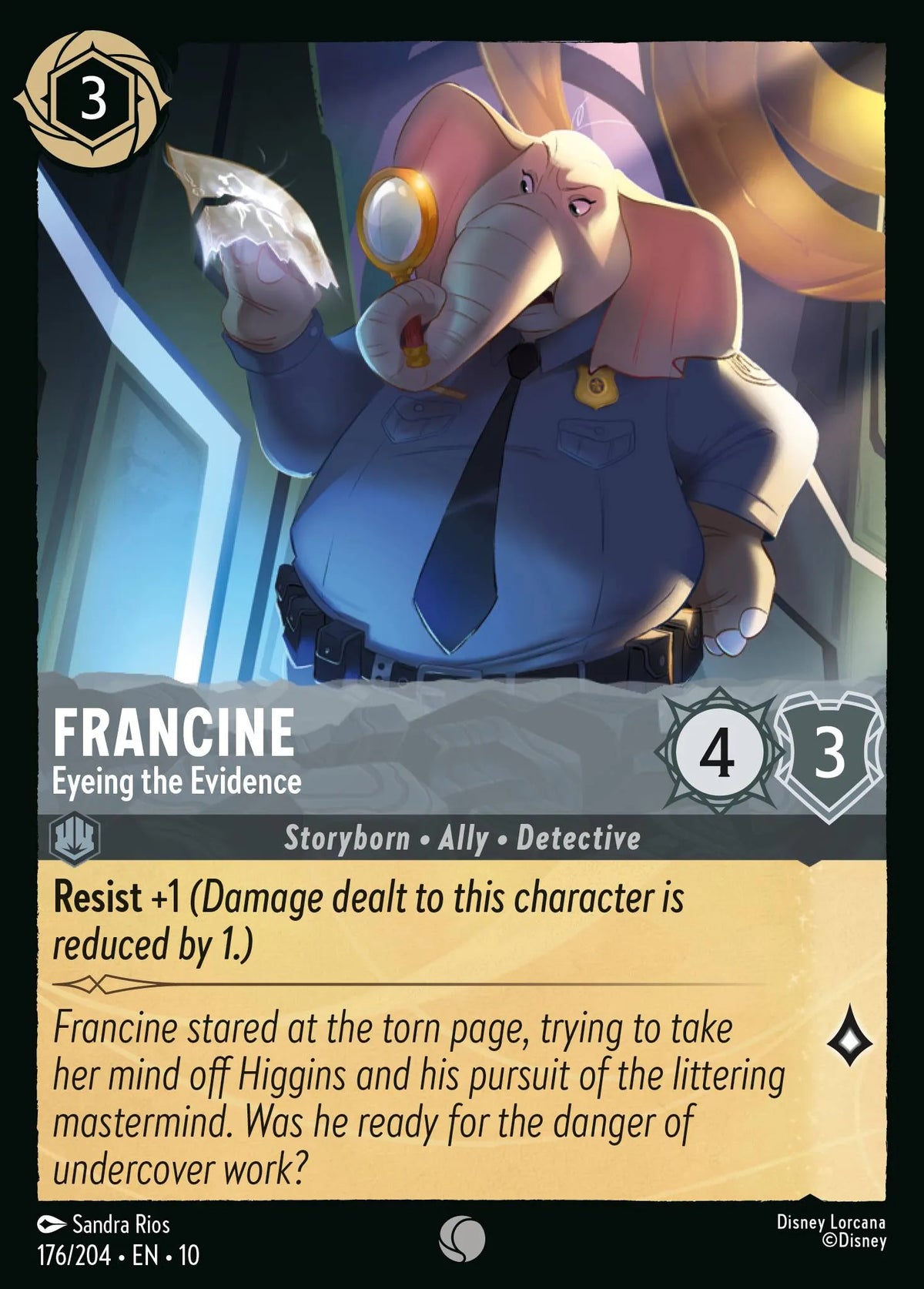 176/204 Francine - Eyeing the Evidence | Disney Lorcana Whispers in the Well