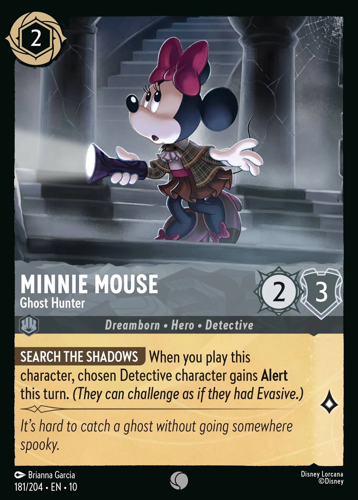 181/204 Minnie Mouse - Ghost Hunter | Disney Lorcana Whispers in the Well