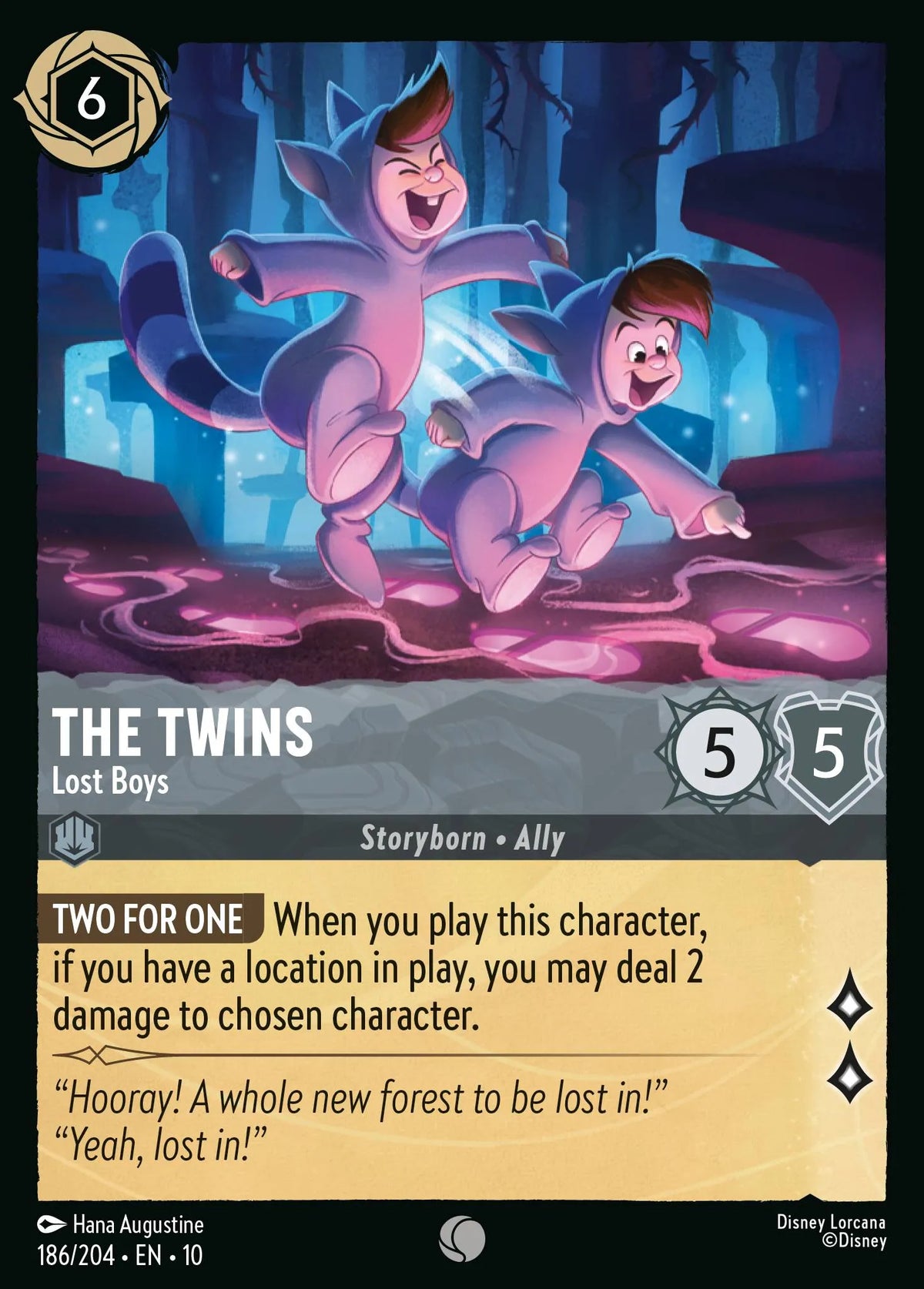 186/204 The Twins - Lost Boys | Disney Lorcana Whispers in the Well