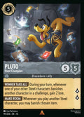 191/204 Pluto - Steel Champion | Disney Lorcana Whispers in the Well