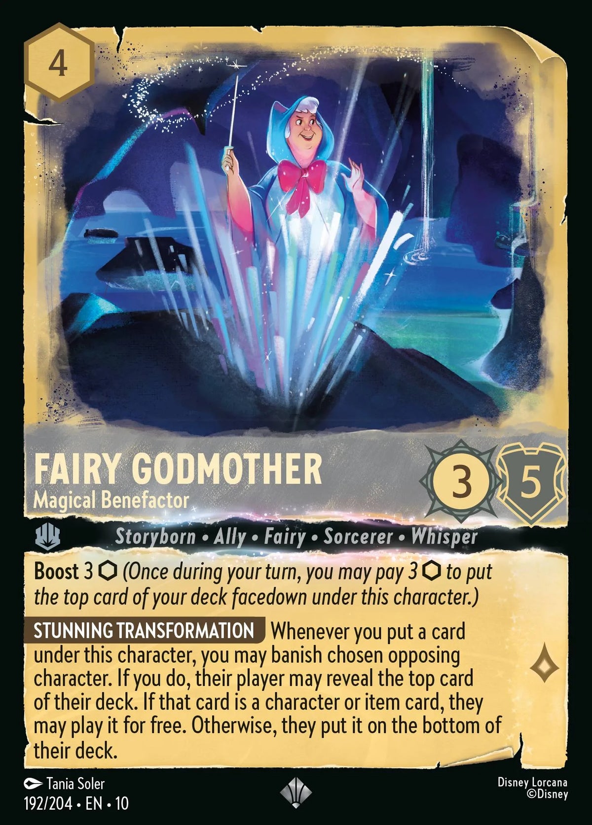192/204 Fairy Godmother - Magical Benefactor | Disney Lorcana Whispers in the Well