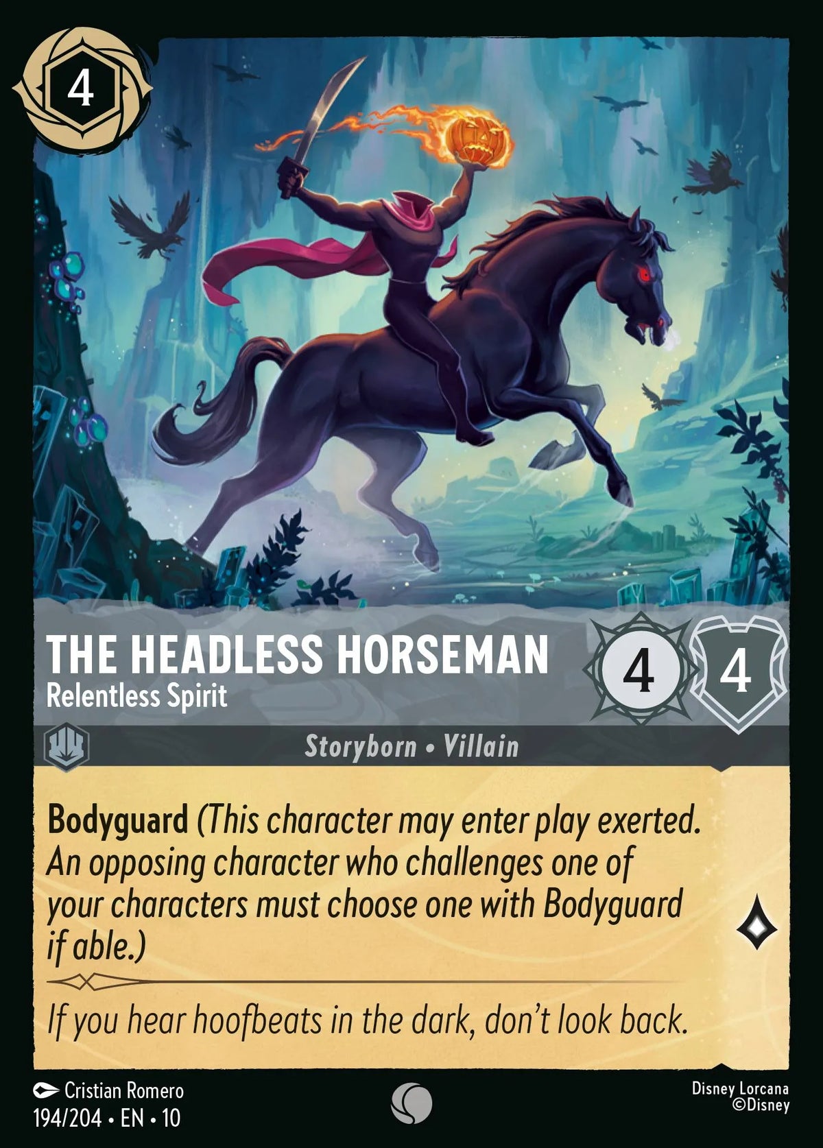 194/204 The Headless Horseman - Relentless Spirit | Disney Lorcana Whispers in the Well