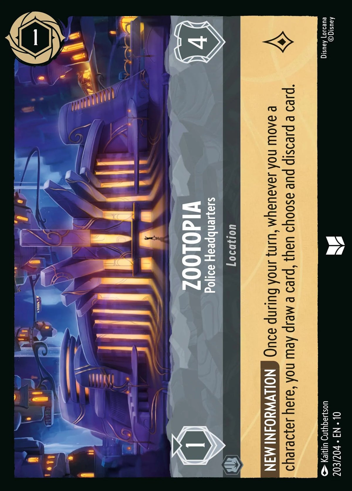 203/204 Zootopia - Police Headquarters | Disney Lorcana Whispers in the Well