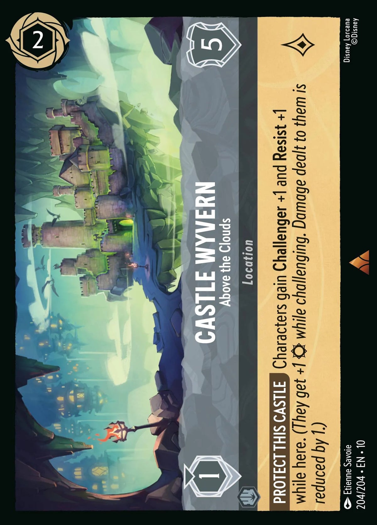 204/204 Castle Wyvern - Above the Clouds | Disney Lorcana Whispers in the Well