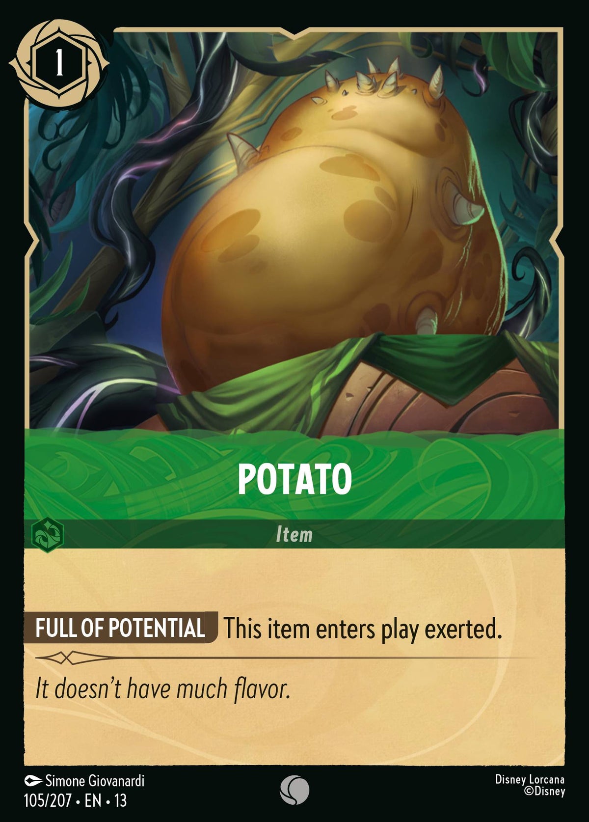 105/207 Potato | Disney Lorcana Attack of the Vine!