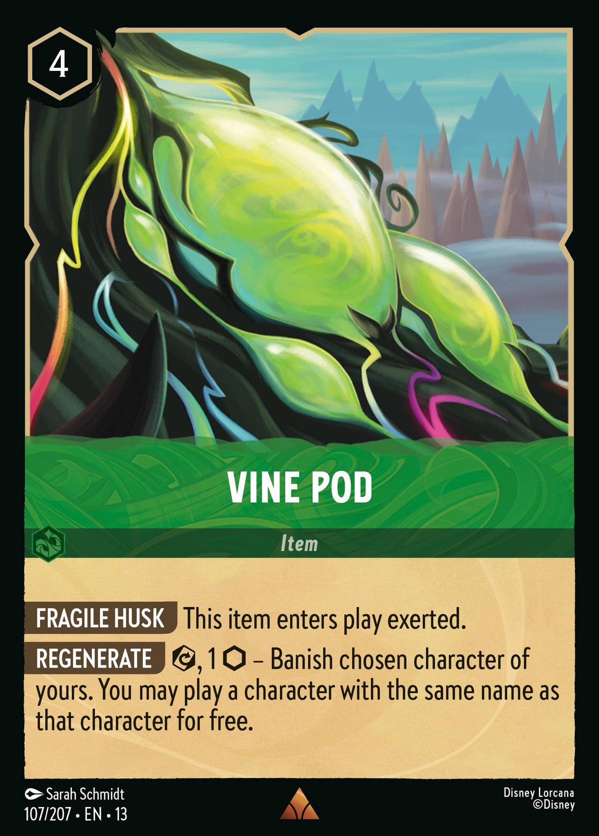 107/207 Vine Pod | Disney Lorcana Attack of the Vine!