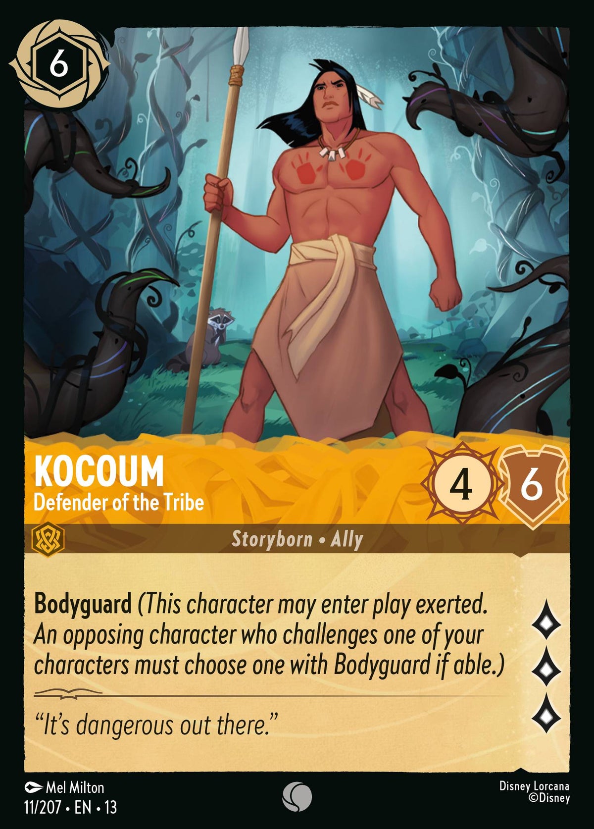011/207 Kocoum - Defender of the Tribe | Disney Lorcana Attack of the Vine!