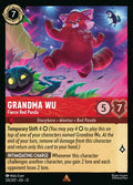 120/207 Grandma Wu - Fierce Red Panda | Disney Lorcana Attack of the Vine!
