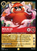 125/207 Meilin Lee - Popular Red Panda | Disney Lorcana Attack of the Vine!